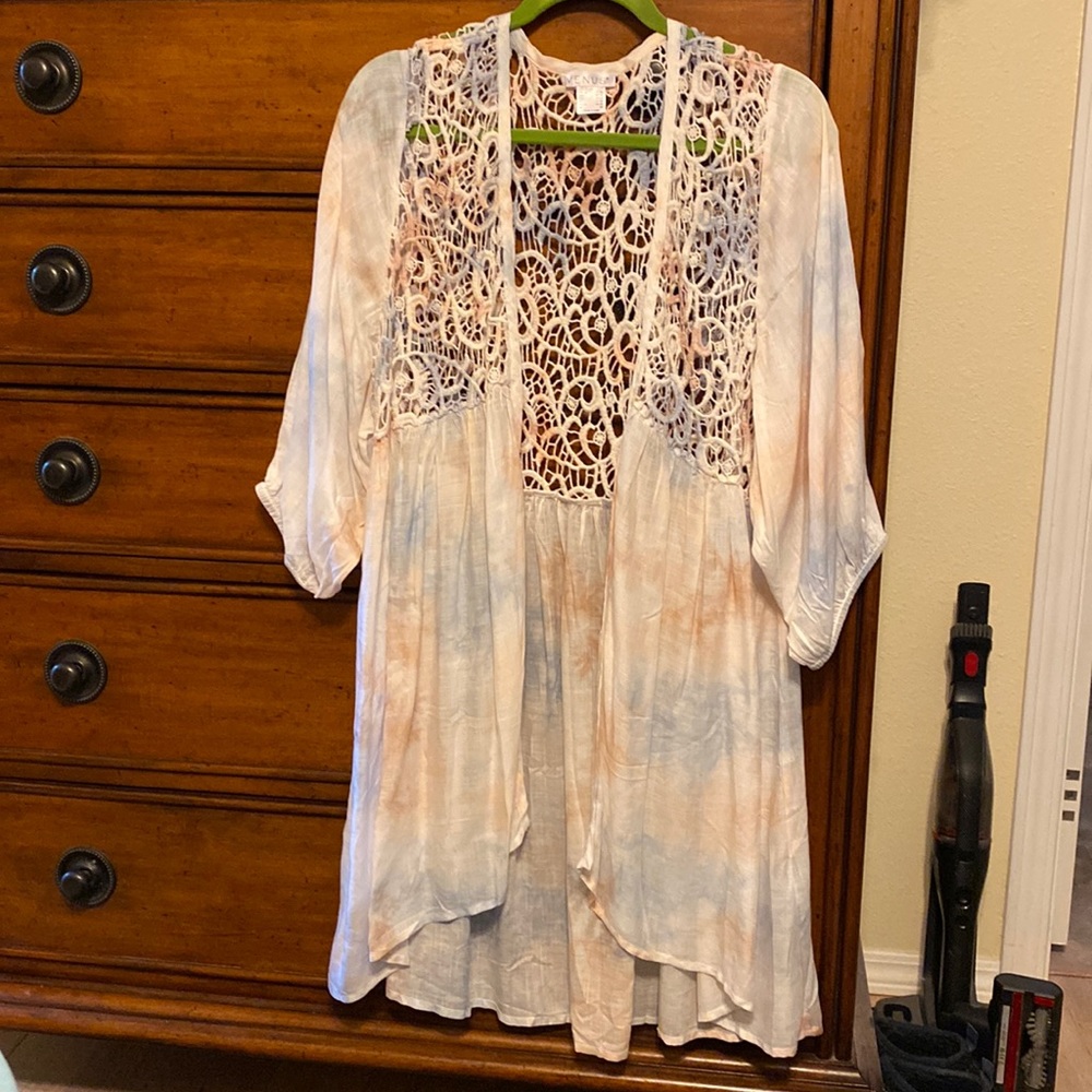 Beautiful beach coverup/jacket Size XL